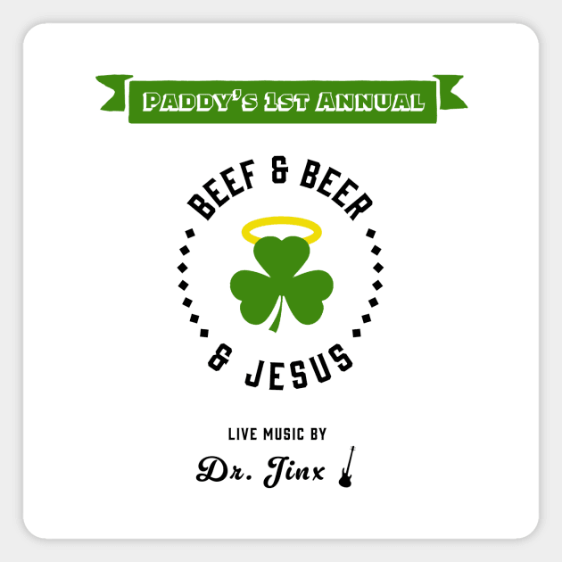 Beef and Beer and Jesus Always Sunny Graphic Magnet by NightMan Designs